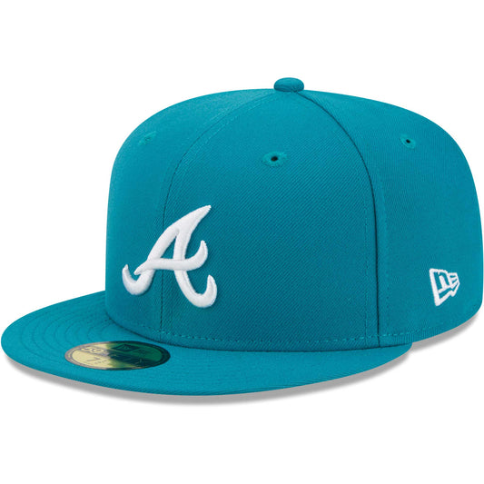 Atlanta Braves New Era 59FIFTY Fitted Hat - Turquoise