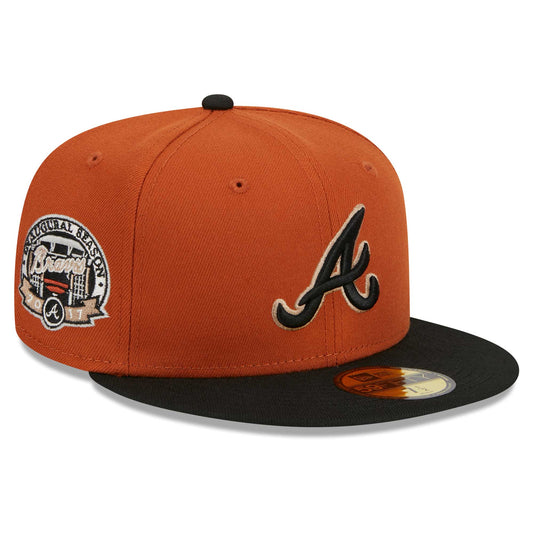 Atlanta Braves New Era 59FIFTY Fitted Hat - Orange/Black